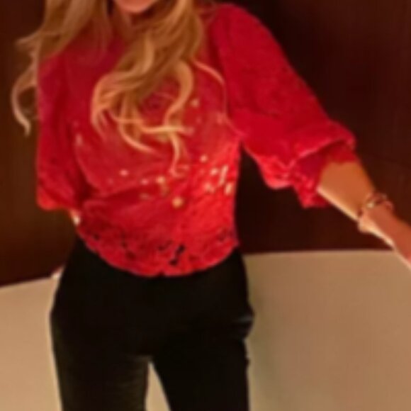 Brand New Sarah Hann Lace Blouse - Picture 11 of 12